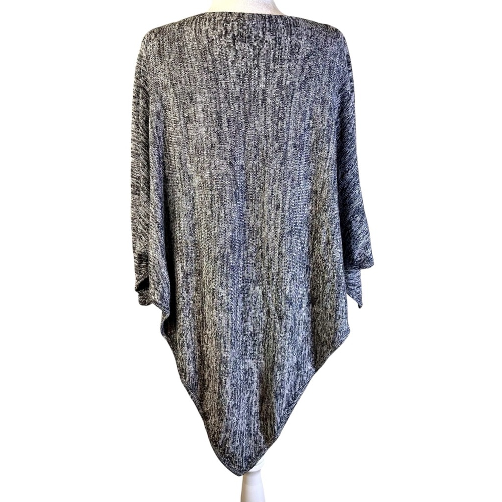 Lululemon Athletica Cashmere Blend Black and Gray Poncho One Size - Picture 5 of 7